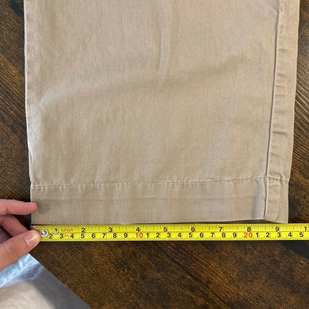 Y2K 2008 Lee One True Fit Khaki Utility Cargo Pants 14 Tan Cotton Straight Leg